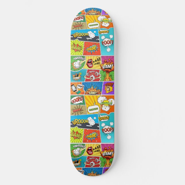 Skateboard Comics de noms personnalisés (Recto)