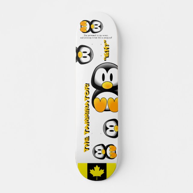 Skateboard Commission canadienne des pingouins (Devant)