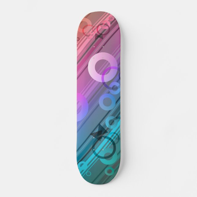Skateboard Composition Abstraite (Recto)