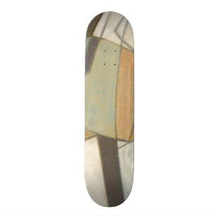 Skateboard Composition abstraite avec des couleurs amorties