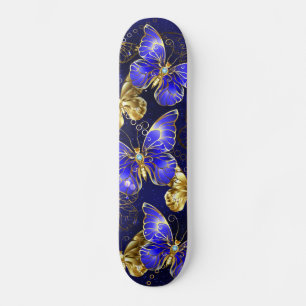 Skateboard Composition avec papillons Sapphire