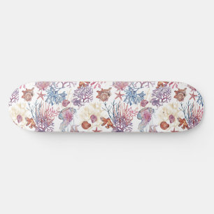Skateboard Composition de aquarelle sous-marine Série Design