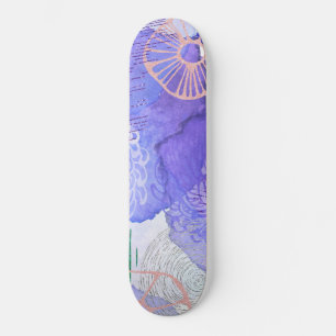 Skateboard Conception abstraite violette