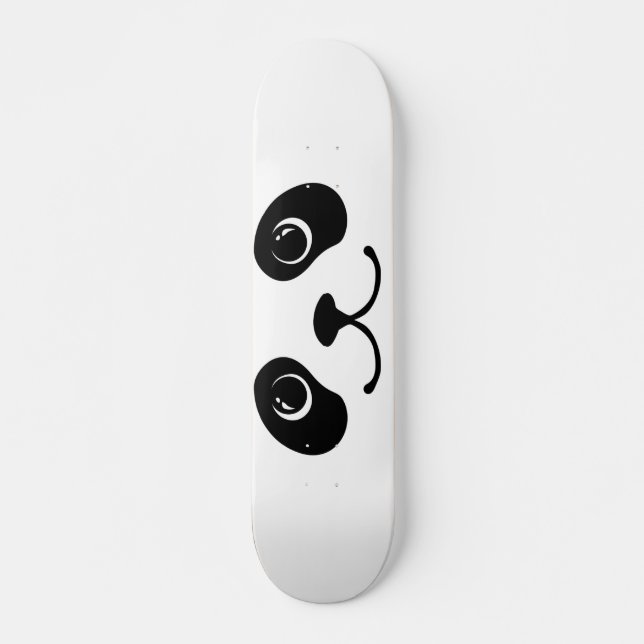 Skateboard Conception animale mignonne de visage de panda (Devant)
