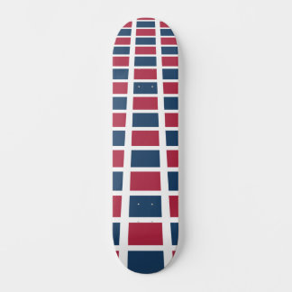 Skateboard Conception Cool Motif Rouge et Bleu Gras 8 pouces