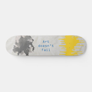 Skateboard conception d'art de taches de peinture. Combinaiso