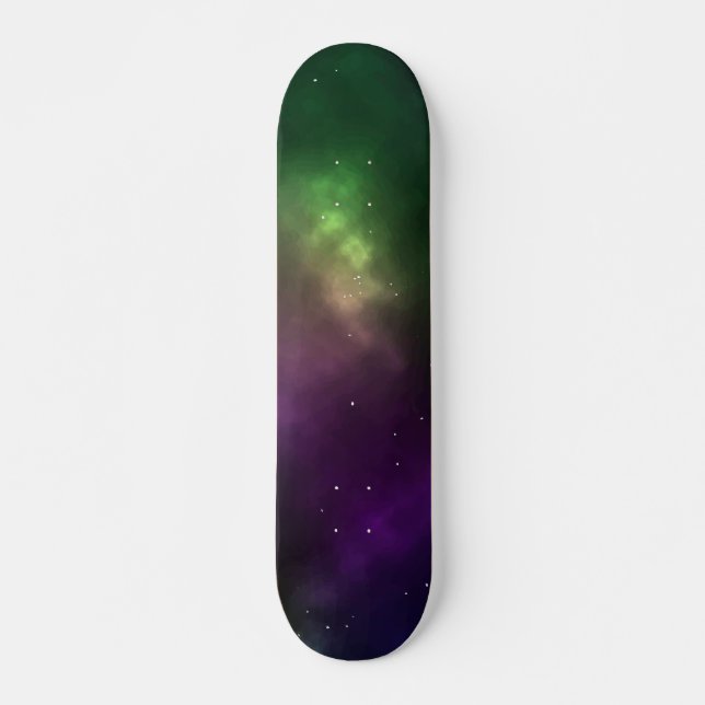 Skateboard Conception de constellations de l'espace cosmique  (Devant)