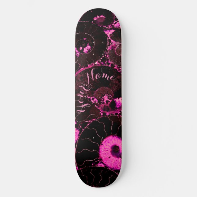 Skateboard Conception de coquille rose Nautilus (Recto)