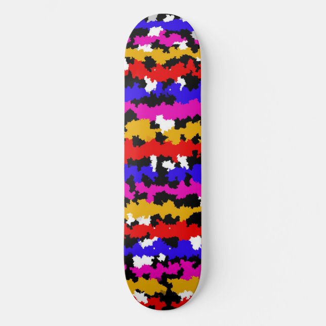 Skateboard Conception de Motif Abstrait irrégulier en milieu  (Recto)