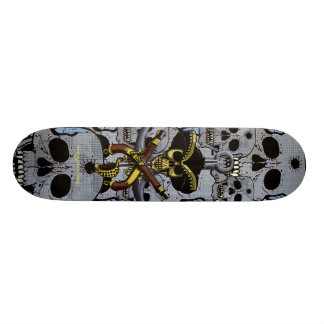 Skateboard Conception de planche à roulettes de cool de crâne