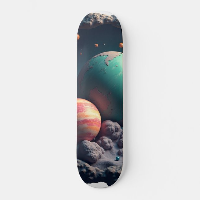 Skateboard Conception de planches à roulettes Space & Planet (Recto)
