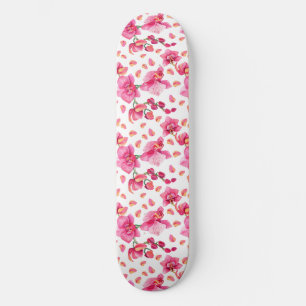 Skateboard Conception d'orchidées à l'aquarelle 2