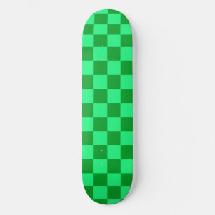 Skateboard Conception du vérificateur vert clair et foncé