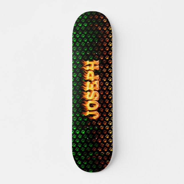 Skateboard Conception du vrai feu de Joseph et de planche à (Devant)