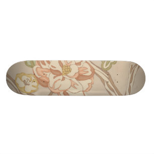 Skateboard Conception florale de chintz d'organza de