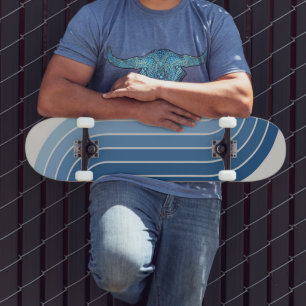 Skateboard Conception géométrique de style rétro vintage des