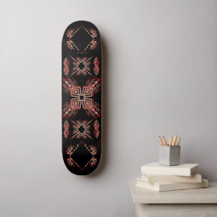 Skateboard Conception géométrique d'inspiration tribale en no