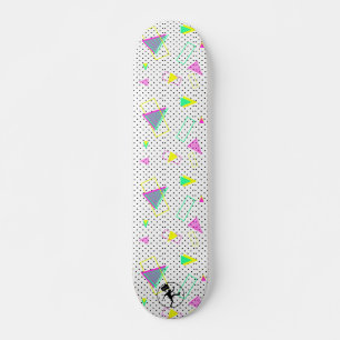 Skateboard Conception géométrique graphique des années 80