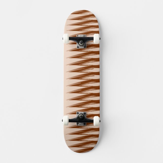 Skateboard Conception Marron et Tan (Recto)