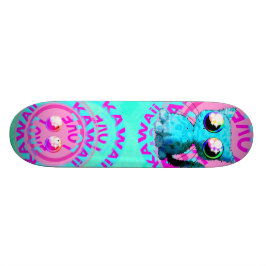 Skateboard Conception mignonne d'anime avec le chat et le