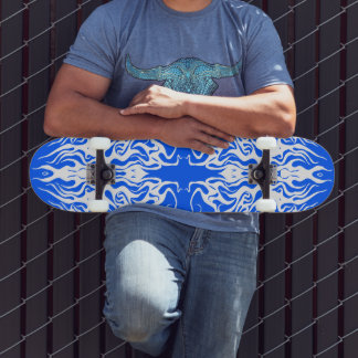 Skateboard Conception Tribale de Cœur Brisé Abstrait Blanc