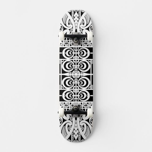 Skateboard Conception tribale maorie et de Marquesas de (Recto)