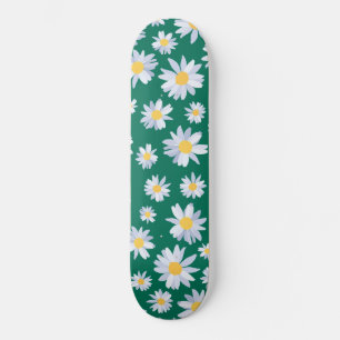 Skateboard Conception verte botanique de Classe White Daisy F