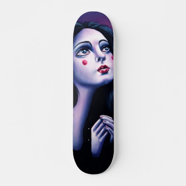 Skateboard Contact d'albâtre et une langue arsenicale (Devant)