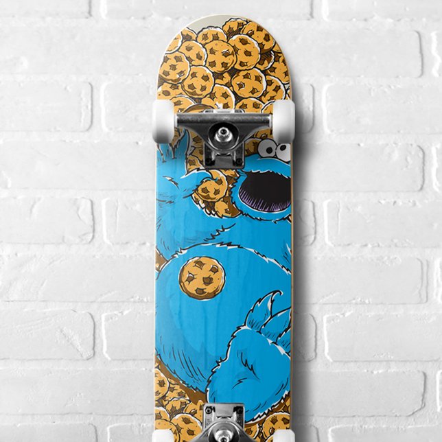 Skateboard Cookie Monster et cookies vintage (Créateur téléchargé)