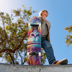 Skateboard Cool Bigfoot dans Lunettes de soleil Hip