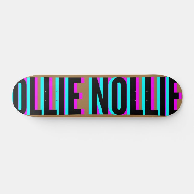 Skateboard Cool Glitch Brown Ollie Nollie Planche De Patinage (Horz)