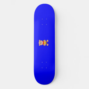 Skateboard Cool mignonne petit Bowtie Teddy Bear sur bleu
