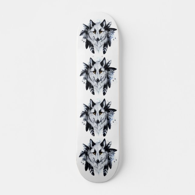 Skateboard Cool Wolf (Devant)