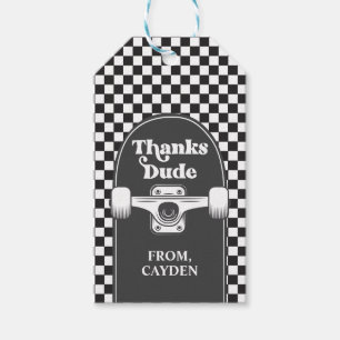 Skateboard Cooler Typ Geburtstag Danke Mann Gefall Geschenkanhänger