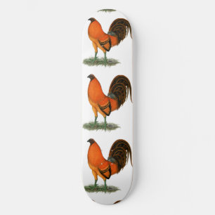 Skateboard Coq de combat Ginger Rouge