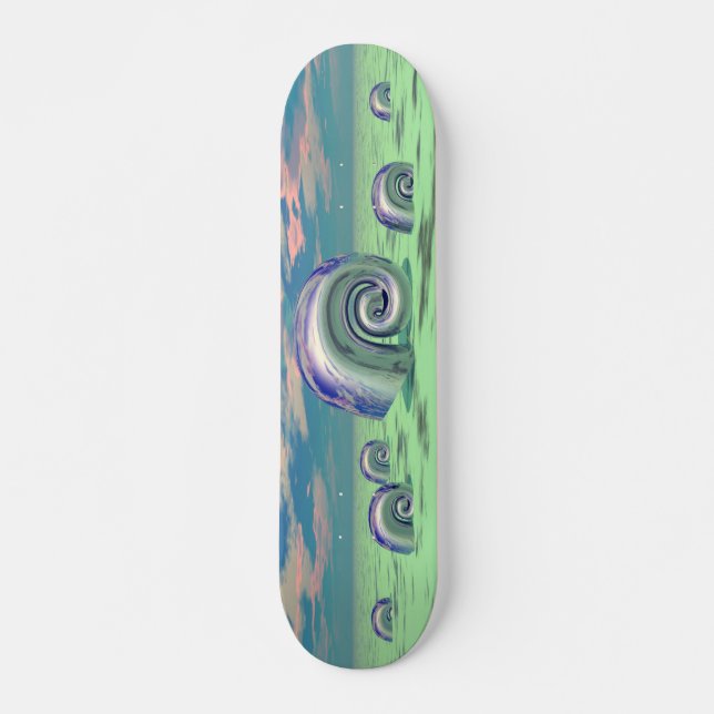 Skateboard Coques métalliques - 02 - Retro (Devant)