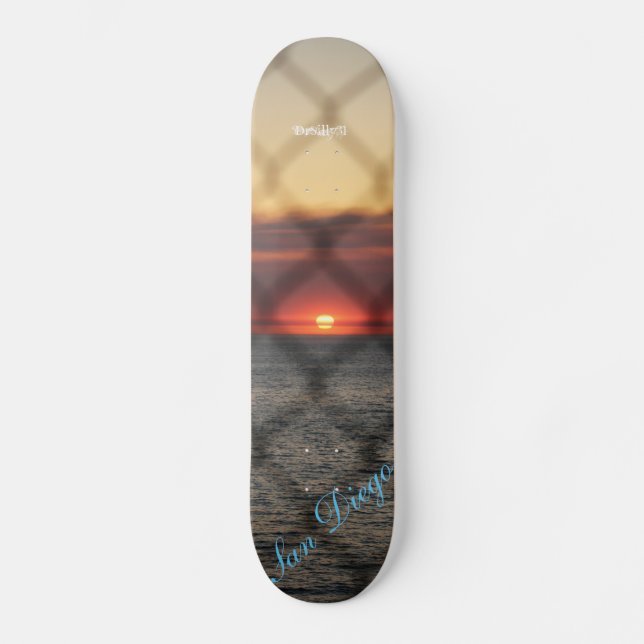 Skateboard Coucher de soleil (Recto)