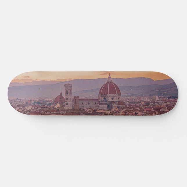 Skateboard Coucher de soleil sur Florence, Italie (Horz)