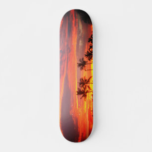 Skateboard Coucher de soleil tropical