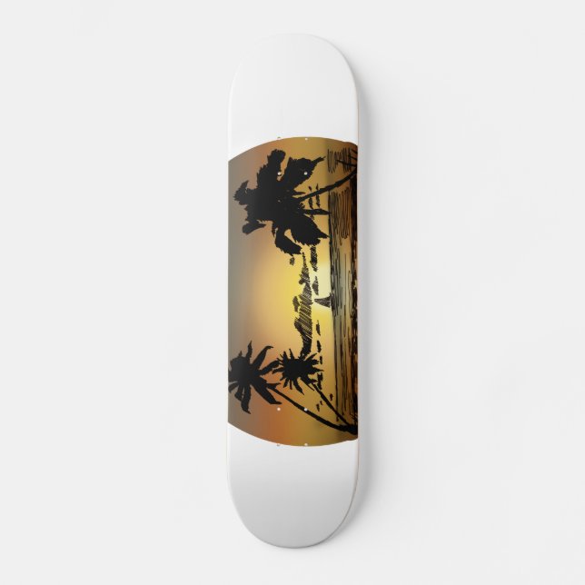 Skateboard Coucher du soleil (Recto)