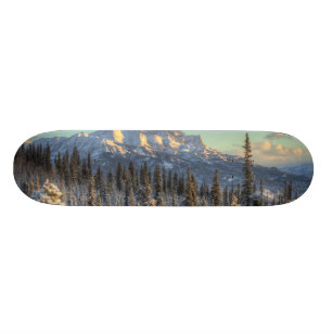Skateboard Coucher du soleil sur des camarades de bâti