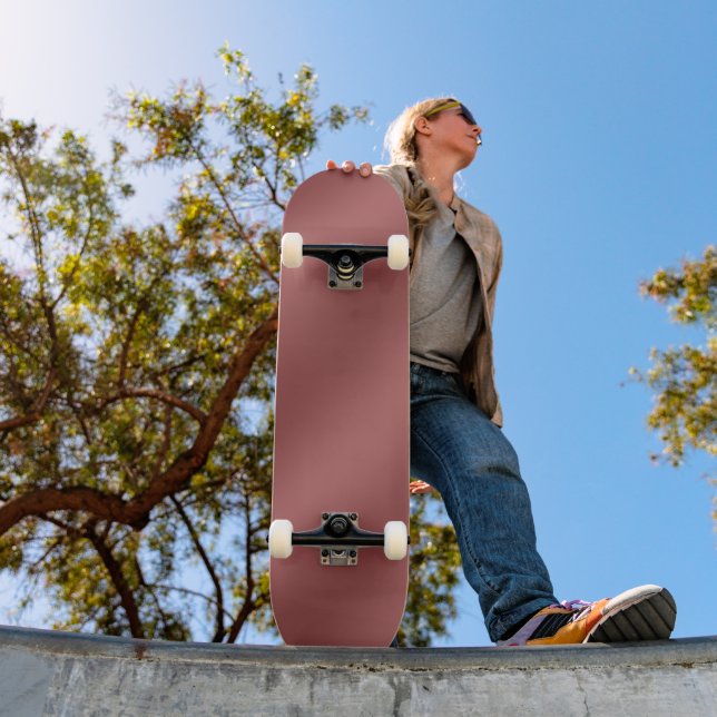 Skateboard Couleur Aquarelle moderne agréable Couleur rouge u (Extérieur 1)