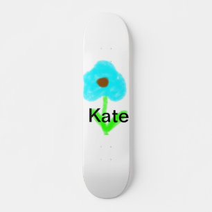 Skateboard Couleur d'eau bleu vert ajouter votre nom texte pe