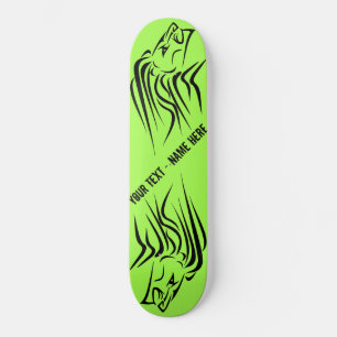 Skateboard Couleur et texte personnalisés