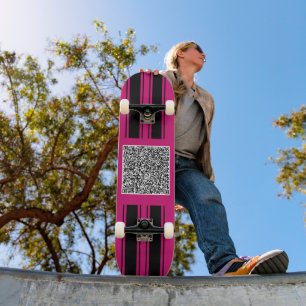 Skateboard Couleur personnalisée de votre tableau de bord QR