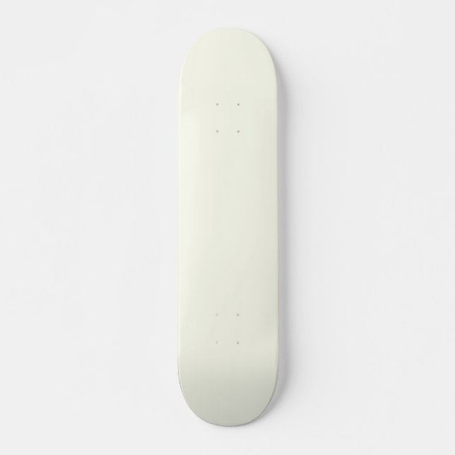 Skateboard Couleur solide ivoire (Devant)