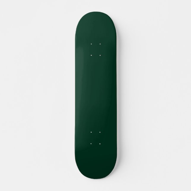 Skateboard Couleur solide vert foncé (Devant)