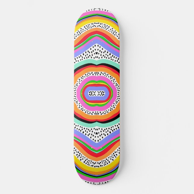 Skateboard Couleurs arc-en-ciel (Recto)