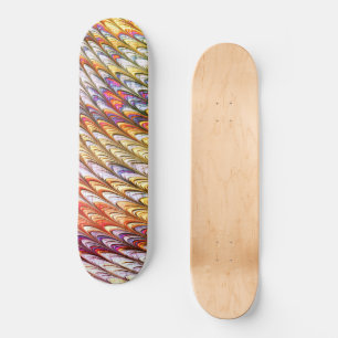 Skateboard Couleurs Bohémiens Psychedeliques Vagues Art Abstr