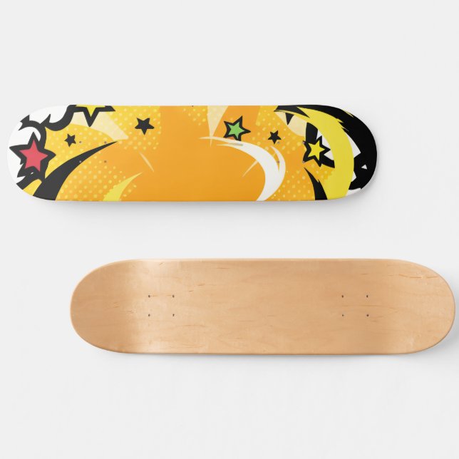 Skateboard Couleurs vives Vivid Pop Culture Vibe (Horz)